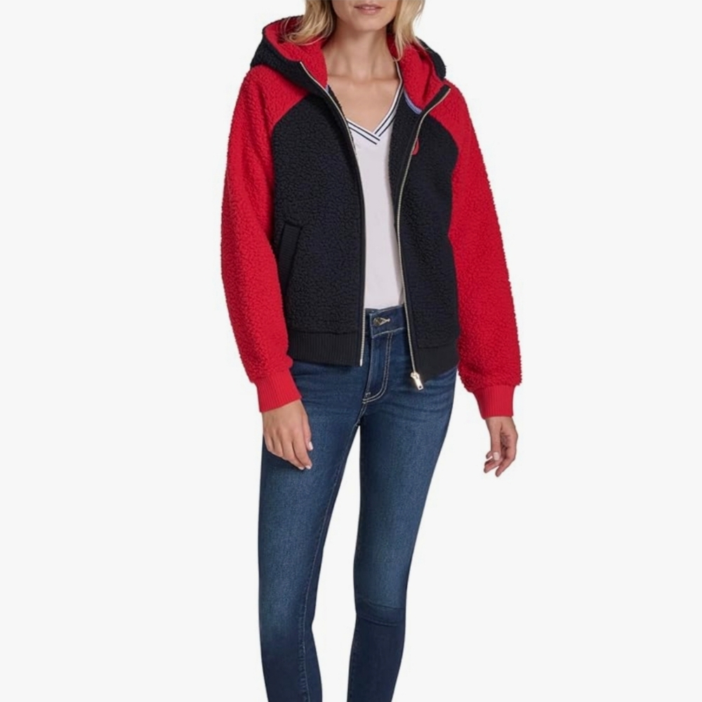 Nautica Navy Sherpa Jacket